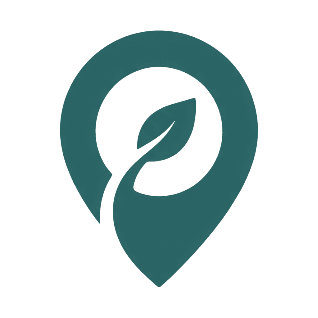 YEE - map pin with leaf, symbolising youth-enabled places